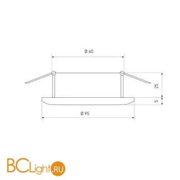 Встраиваемый светильник Elektrostandard 1071 a034344 - Фото 0