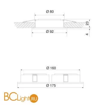 Встраиваемый светильник Elektrostandard 1081/2 a047717 - Фото 3