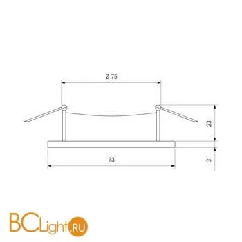 Встраиваемый светильник Elektrostandard 1081/1 a047716 - Фото 4