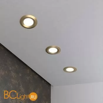 Встраиваемый светильник Elektrostandard 110 MR16 золотой a053333 - Фото 0