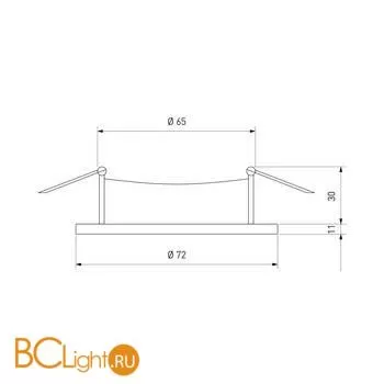Встраиваемый светильник Elektrostandard 111 MR16 белый a053337 - Фото 3
