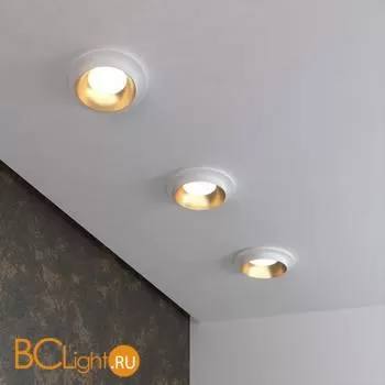 Встраиваемый светильник Elektrostandard 113 MR16 золото/белый a053343 - Фото 1