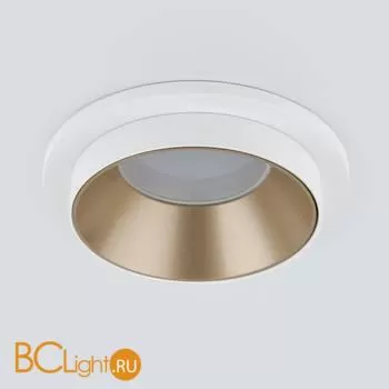 Встраиваемый светильник Elektrostandard 113 MR16 золото/белый a053343 - Фото 0