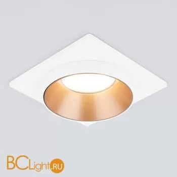 Встраиваемый светильник Elektrostandard 116 MR16 золото/белый a053346