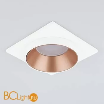 Встраиваемый светильник Elektrostandard 116 MR16 золото/белый a053346 - Фото 2