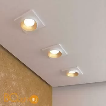 Встраиваемый светильник Elektrostandard 116 MR16 золото/белый a053346 - Фото 0