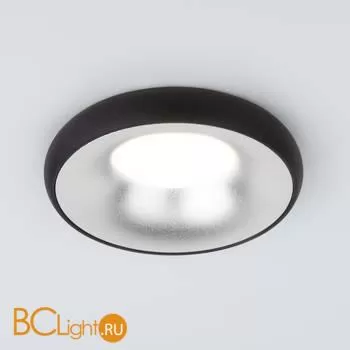 Встраиваемый светильник Elektrostandard 118 MR16 серебро/черный a053349