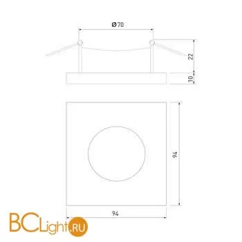 Встраиваемый светильник Elektrostandard 119 MR16 119 MR16 белый a053350 - Фото 3
