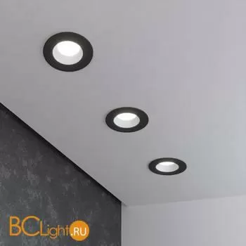 Встраиваемый светильник Elektrostandard 122 MR16 122 MR16 серебро/черный a053354 - Фото 0