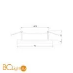 Встраиваемый светильник Elektrostandard 122 MR16 122 MR16 серебро/черный a053354 - Фото 4
