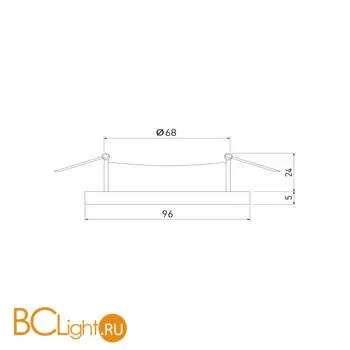 Встраиваемый светильник Elektrostandard 123 MR16 белый a053355 - Фото 4