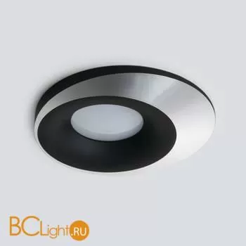 Встраиваемый светильник Elektrostandard 124 MR16 черный/серебро a053358 - Фото 2