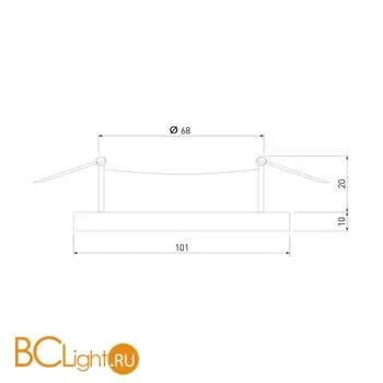 Встраиваемый светильник Elektrostandard 124 MR16 черный/серебро a053358 - Фото 4