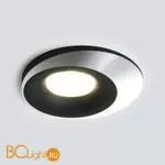 Встраиваемый светильник Elektrostandard 124 MR16 черный/серебро a053358