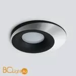 Встраиваемый светильник Elektrostandard 124 MR16 черный/серебро a053358 - Фото 2