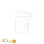 Встраиваемый светильник Elektrostandard 126 MR16 черный матовый a053362 - Фото 3