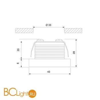 Встраиваемый светильник Elektrostandard 15268/LED a056018 - Фото 4