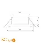 Встраиваемый светильник Elektrostandard 2180 2180 MR16 CL прозрачный a034163 - Фото 3