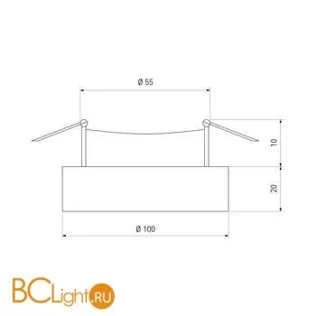 Встраиваемый светильник Elektrostandard 2211-2212 a039675 - Фото 1