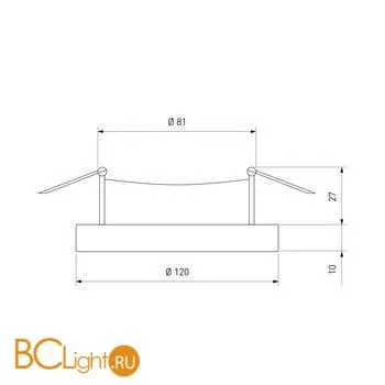 Встраиваемый светильник Elektrostandard 3034 GX53 a047763 - Фото 4
