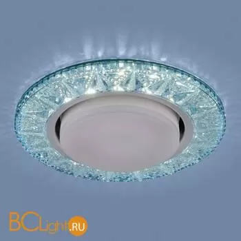 Встраиваемый светильник Elektrostandard 3022 GX53 BL лазурный a037067 - Фото 1