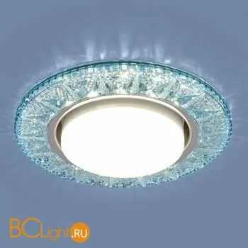 Встраиваемый светильник Elektrostandard 3022 GX53 BL лазурный a037067 - Фото 0