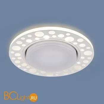 Встраиваемый светильник Elektrostandard 3032 3032 GX53 WH белый a045486 - Фото 1