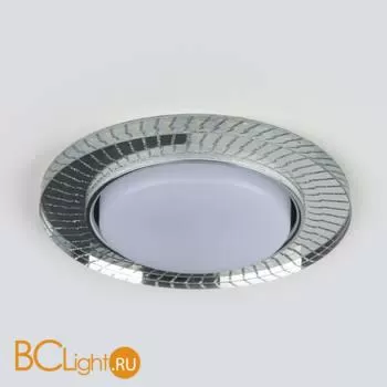 Встраиваемый светильник Elektrostandard 3033 GX53 CL/SL прозрачный/серебро a045484 - Фото 2