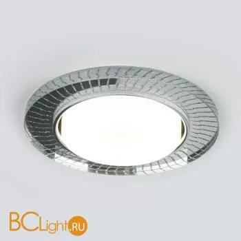 Встраиваемый светильник Elektrostandard 3033 GX53 CL/SL прозрачный/серебро a045484 - Фото 0