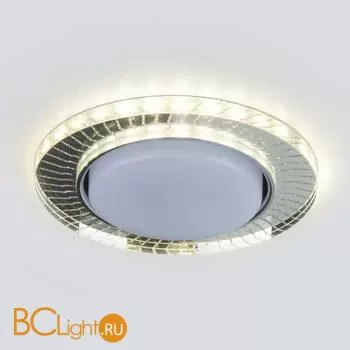 Встраиваемый светильник Elektrostandard 3033 GX53 CL/SL прозрачный/серебро a045484 - Фото 1