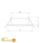 Встраиваемый светильник Elektrostandard 5106 сатин. серебро/черный a030739 - Фото 0