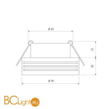 Встраиваемый светильник Elektrostandard 5153 MR16 a030360 - Фото 0