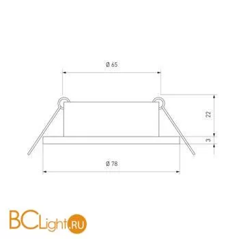 Встраиваемый светильник Elektrostandard 5305 MR16 a030361 - Фото 0