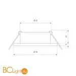 Встраиваемый светильник Elektrostandard 5305 MR16 a030361 - Фото 0