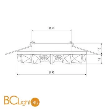 Встраиваемый светильник Elektrostandard 6037 a031519 - Фото 3
