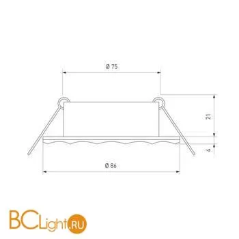 Встраиваемый светильник Elektrostandard 612 a032245 - Фото 0