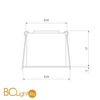 Встраиваемый светильник Elektrostandard 7004 MR16 WH/SL белый/серебро a036621 - Фото 1