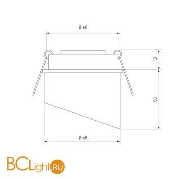 Встраиваемый светильник Elektrostandard 7005 MR16 BK/GD черный/золото a040980 - Фото 2