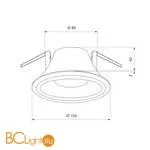 Встраиваемый светильник Elektrostandard 7012 MR16 7012 MR16 WH белый a041261 - Фото 6