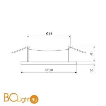 Встраиваемый светильник Elektrostandard 7218 a031482 - Фото 0