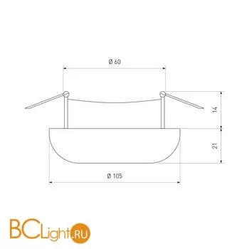Встраиваемый светильник Elektrostandard 7249 a032804 - Фото 5