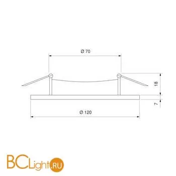 Встраиваемый светильник Elektrostandard 8091 MR16 SL/GD зеркальный/золотой a037514 - Фото 4