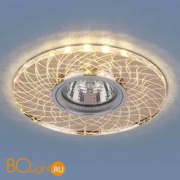 Встраиваемый светильник Elektrostandard 8091 MR16 SL/GD зеркальный/золотой a037514 - Фото 0