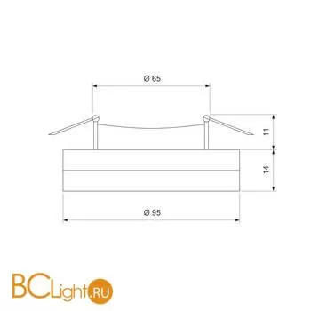 Встраиваемый светильник Elektrostandard 8355 MR16 CL/WH прозрачный/белый a049340 - Фото 1