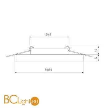 Встраиваемый светильник Elektrostandard 8361-8371 a031516 - Фото 3