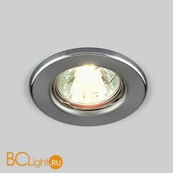 Встраиваемый светильник Elektrostandard 9210 9210 MR16 SCH хром сатинированный a030079