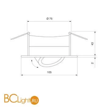 Встраиваемый светильник Elektrostandard 9906-9907 LED 6W WH белый a039391 - Фото 0