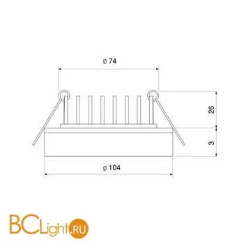 Встраиваемый светильник Elektrostandard 9911 LED a043163 - Фото 1