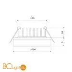 Встраиваемый светильник Elektrostandard 9911 LED a043163 - Фото 1