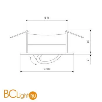 Встраиваемый светильник Elektrostandard 9914 & 9915 LED a044624 - Фото 1